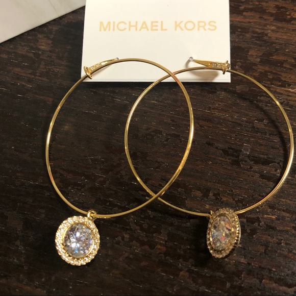 NWT Brilliance Hoop Drop Earrings - Picture 3 of 8